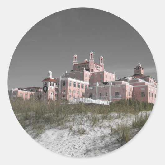 Vintag Don CeSar Runder Aufkleber (Vorderseite)