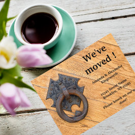 Vintag Door Knocker haben wir verschoben Ankündigungspostkarte