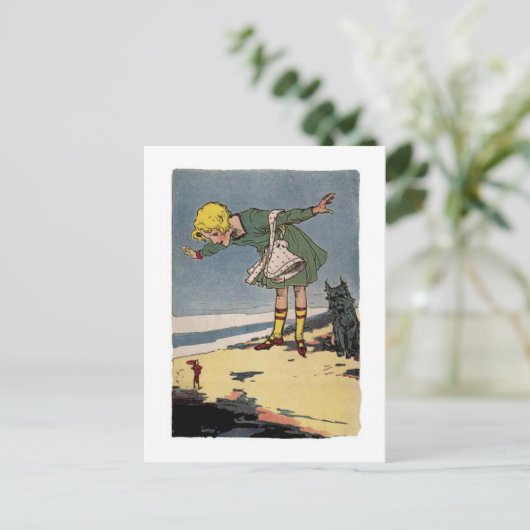 Vintag Dorothy und Toto Postkarte (Stehend Vorderseite)