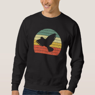 Vintag Dove Retro Dove Bird Silhouette Pegasus Bi Sweatshirt