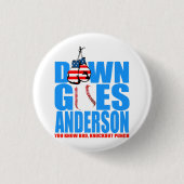 Vintag Down Goes Anderson Shirt Button (Vorderseite)