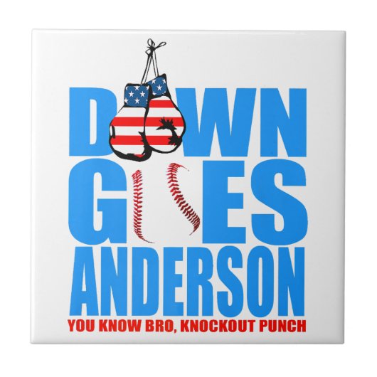 Vintag Down Goes Anderson Shirt Fliese (Vorderseite)