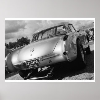 Vintag Drag - 1957 Chevy Corvette Gasser Poster