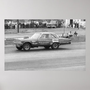 Vintag Drag - McJury Dodge AF/X Poster