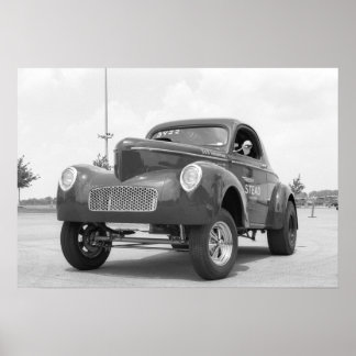 Vintag Drag - Willys Gasser Poster