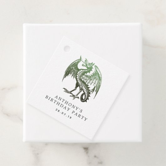 Vintag Dragon Damask Geschenkanhänger (Beispiel)