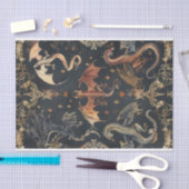 Vintag Dragon Decoupage Seidenpapier (Handwerk)