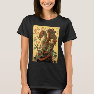 Vintag Dragon Japanisch Grafik Retro Japan T-Shirt
