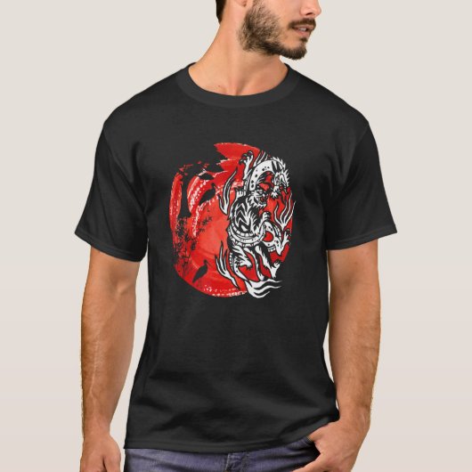 Vintag Dragon Japanischer Kulturdrache Ja T-Shirt (Vorderseite)