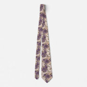 Vintag Dragonfly Floral Neck Tie Krawatte (Rückseite)