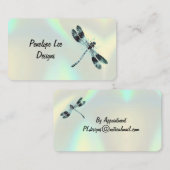 Vintag Dragonfly-Klasse Holographic Opal Visitenkarte (Vorne/Hinten)