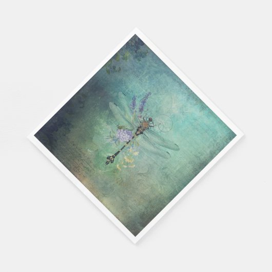 Vintag Dragonfly Paper Napkin Serviette (Ecke)