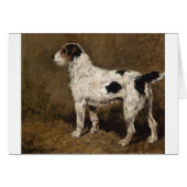 Vintag - Drahtbehaarter Fox-Terrier-Hund, (Vorderseite (Horizontal))