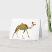 Vintag Dreamy Camels Weihnachtskarte Feiertagskarte (Rückseite)