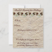 Vintag Dress Bridal Dusche Einladung (Rückseite)