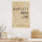 Vintag Drink Cure Ad von 1899 Poster (Küche)