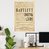 Vintag Drink Cure Ad von 1899 Poster (Heimbüro)