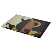 Vintag Drinks Getränke Kaffeepuppe mit Cups Schneidebrett (Ecke)