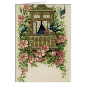 Vintag - Drosseln an einem Balkon, (Vorne)