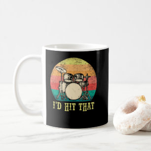 Vintag Drums Schlagzeug Lover Retro Drummer Gesche Kaffeetasse