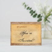 Vintag, du bist eingeladen! Einladungspostkarten Einladungspostkarte (Stehend Vorderseite)