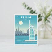 Vintag Dubai United Arab Emirates Travel Postkarte (Stehend Vorderseite)