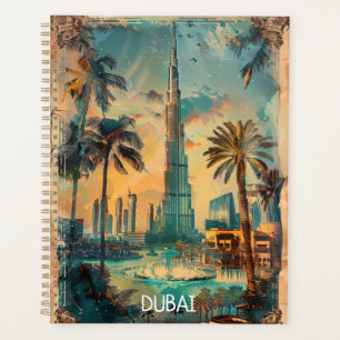 Vintag Dubai Vereinigte Arabische Emirate Burj Kha Planer