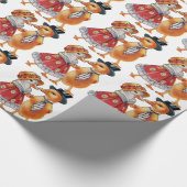 Vintag Duck Couple Geschenkpapier (Ecke)