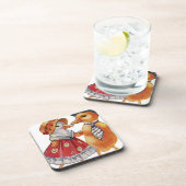 Vintag Duck Couple Untersetzer (Rechte Seite)
