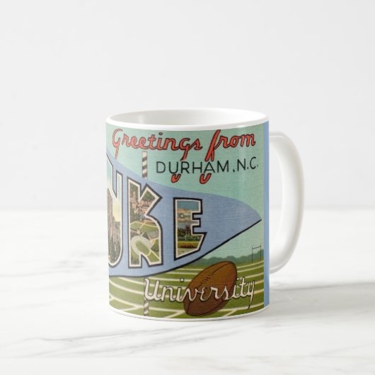 Vintag Duke U Kaffeetasse (VorderseiteRechts)