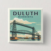 Vintag Duluth Minnesota Button (Vorderseite)