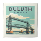 Vintag Duluth Minnesota Fliese (Vorderseite)