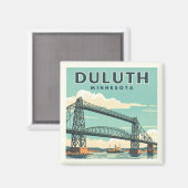Vintag Duluth Minnesota Magnet (Vorderseite/Rückseite)