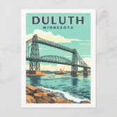 Vintag Duluth Minnesota Postkarte (Vorderseite)