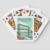 Vintag Duluth Minnesota Spielkarten (Rückseite)