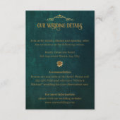 Vintag Dunkelgrün Begleitkarte (Vorderseite)