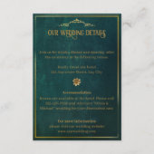 Vintag Dunkelgrün Begleitkarte (Vorderseite)