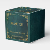 Vintag Dunkelgrün Geschenkschachtel (Vorderseite)