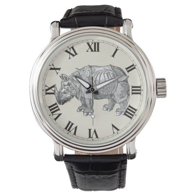 Vintag Durer Rhino Armbanduhr (Vorderseite)