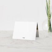 Vintag Dusty Blue Wappen Wedding Foto Dankeskarte (Rückseite)