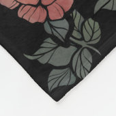 Vintag Dusty Rose Raccoons Fleecedecke (Ecke)