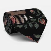 Vintag Dusty Rose Raccoons Krawatte (Gerollt)