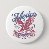 Vintag Eage Patriotic USA Eagle Button (Vorderseite)
