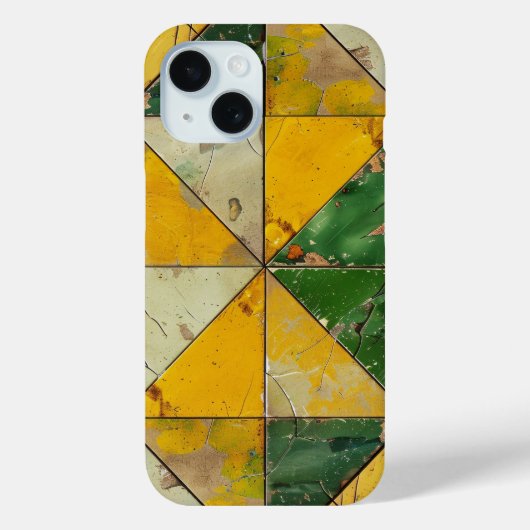 Vintag Earth Tone Geometric Phone Case (Rückseite)
