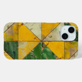 Vintag Earth Tone Geometric Phone Case (Rückseite (Horizontal))
