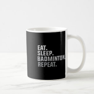 Vintag Eat Sleep Badminton - Badminton Fan Geschen Kaffeetasse