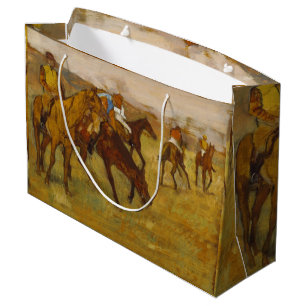 Vintag Edgar Degas vor dem Rennen Große Geschenktüte