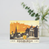 Vintag Edinburgh LNER Postkarte (Stehend Vorderseite)
