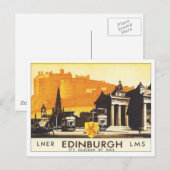 Vintag Edinburgh LNER Postkarte (Vorne/Hinten)