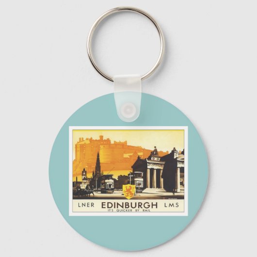 Vintag Edinburgh LNER Schlüsselanhänger (Vorderseite)